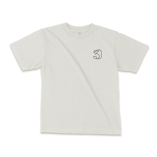 Catholic St. Michael defend us in battle graphic bone tee Front 30 pieces of silver front logo