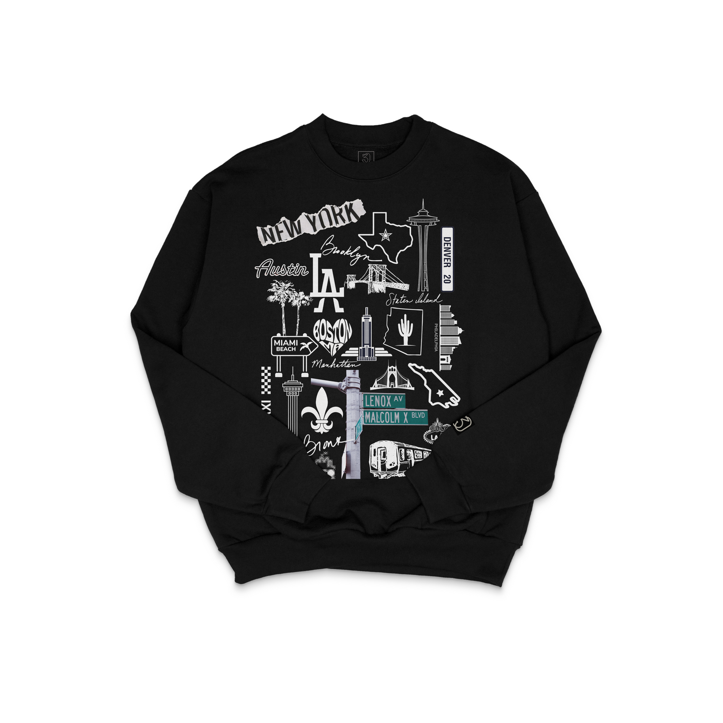 The Way Truth Life Cities Crew | 30 PCS. Of Silver | Heavyweight Crewneck