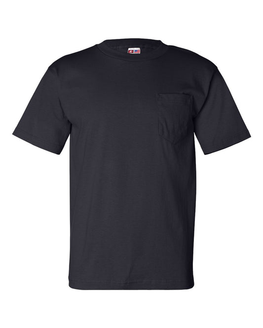 Bayside 7100 Short sleeve with pocket - 30 Pcs of Silver