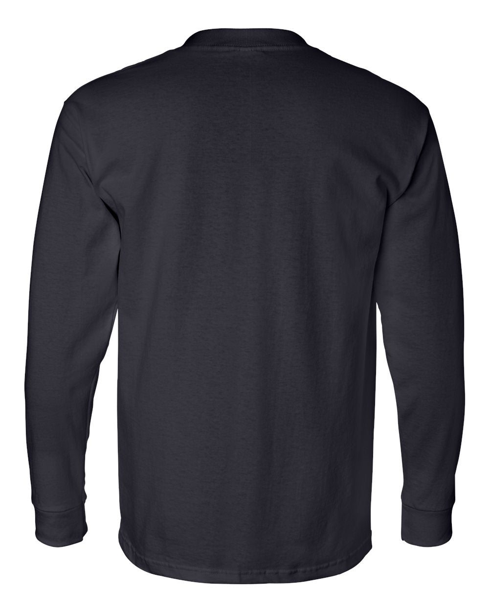 Bayside - USA-Made Long Sleeve Pocket T-Shirt - 8100 - 30 Pcs of Silver
