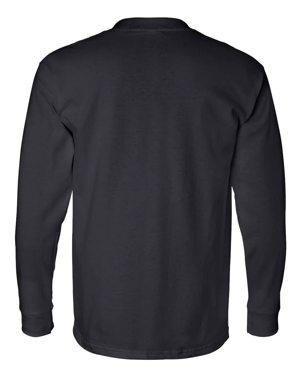 Bayside - USA-Made Long Sleeve Pocket T-Shirt - 8100 - 30 Pcs of Silver