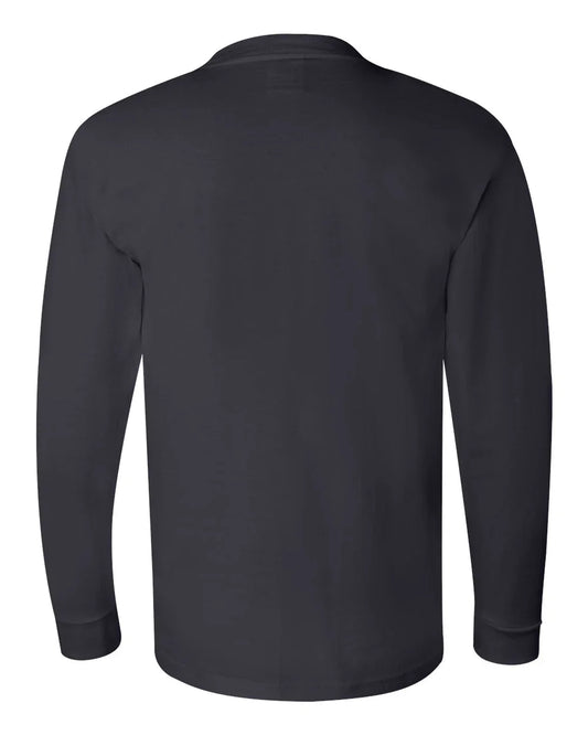 Bayside - USA-Made Long Sleeve T-Shirt - 6100 - 30 Pcs of Silver