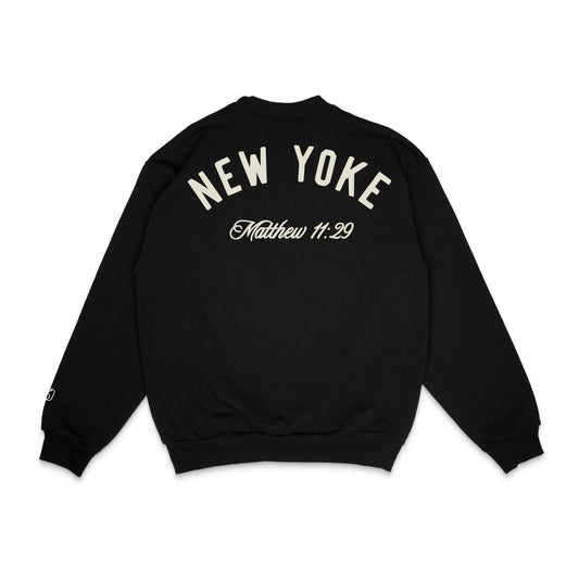 The New Yoker | 30 Pieces of Silver Catholic Apparel-Crewneck Sweatshirt Black - 30 Pcs of Silver