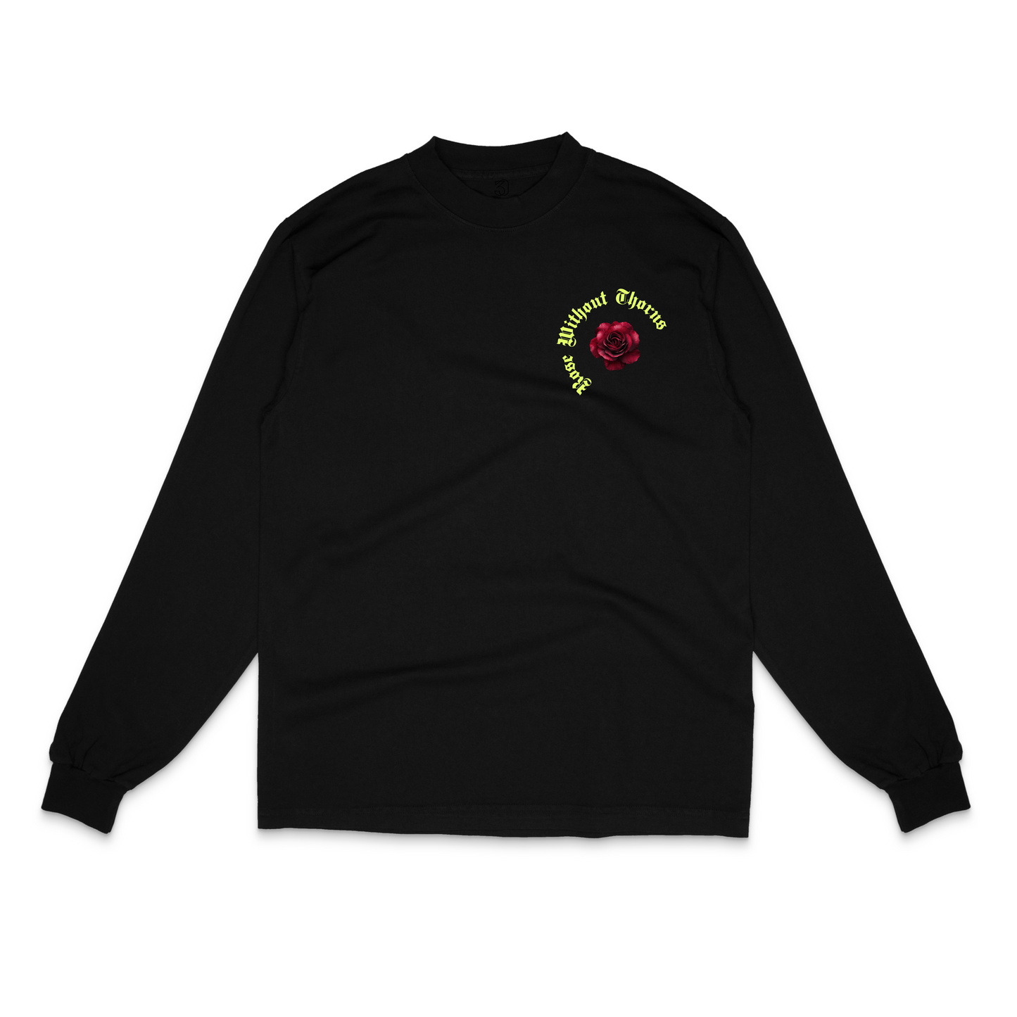 Rose Without Thorns Long-Sleeved Black - 30 Pcs of Silver