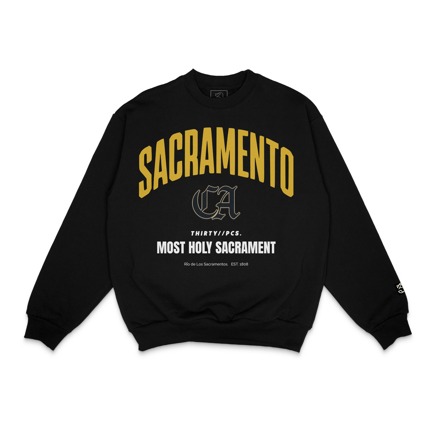 NEW The City Origin Heavyweight Crewneck | Sacramento, CA | 30PCS. Of Silver