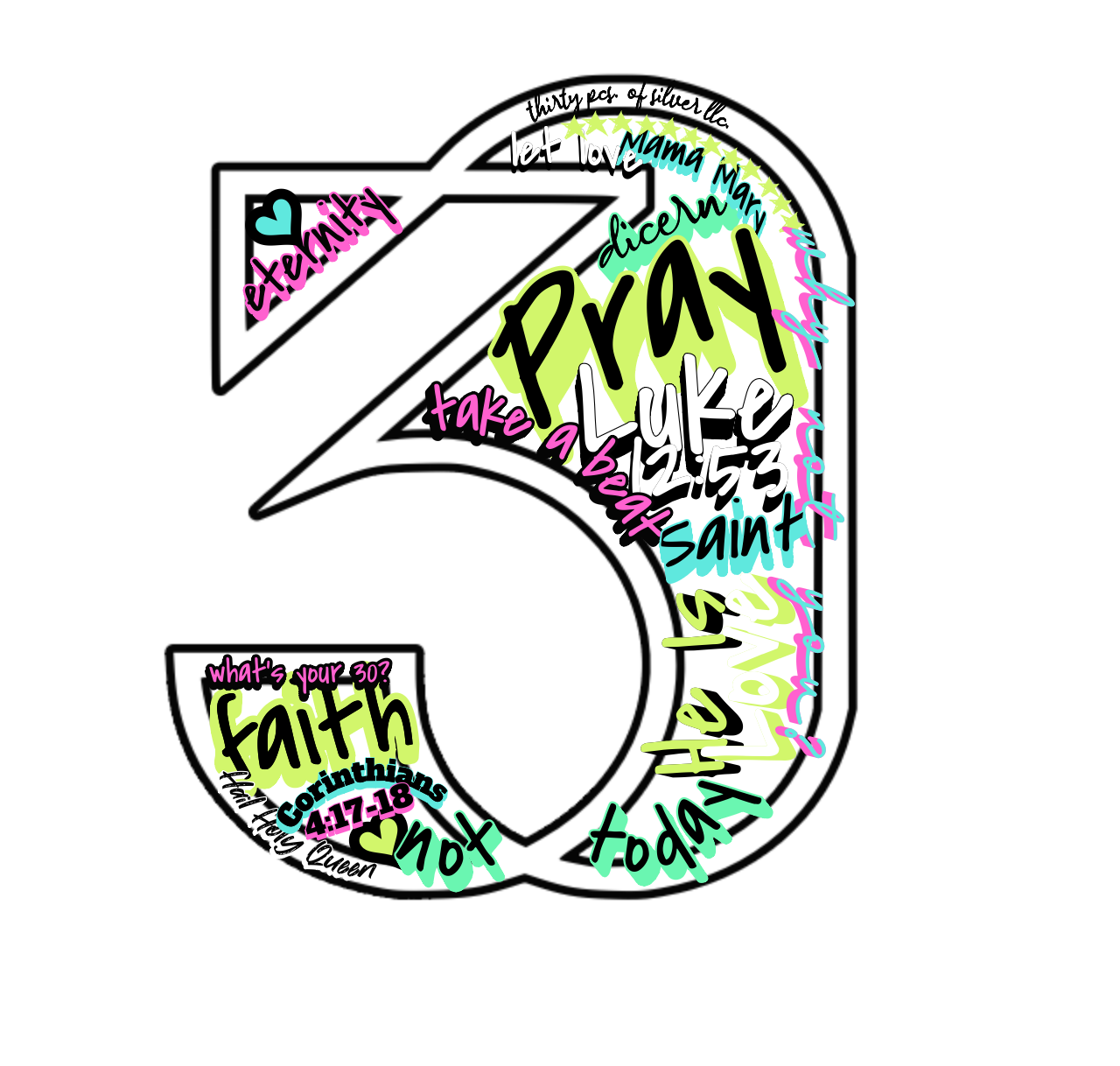 Set up fee - 30 Pcs of Silver