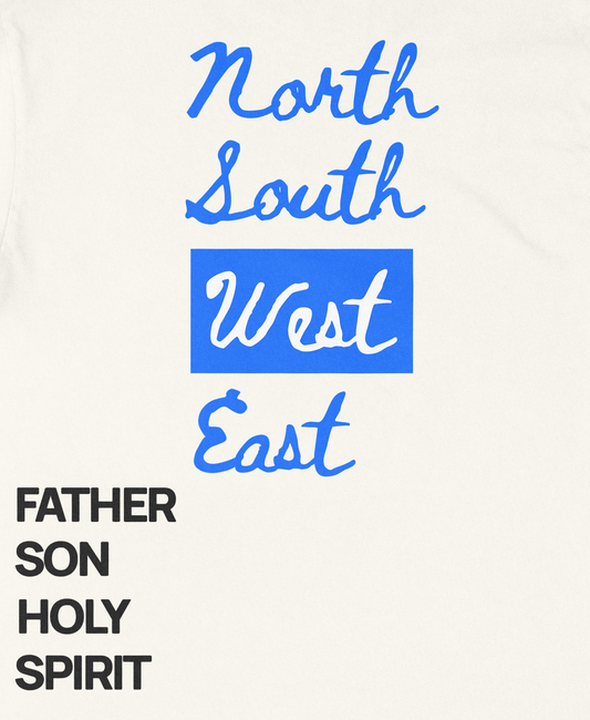 Father Son Holy Spirit Tee | 30 PCS. Of Silver | Beige Heavyweight Urban Tee