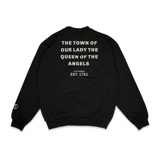 Our Lady Of Angels Heavyweight Crewneck | City Saints Collection, Los Angeles | 30PCS. Of Silver - 30 Pcs of Silver