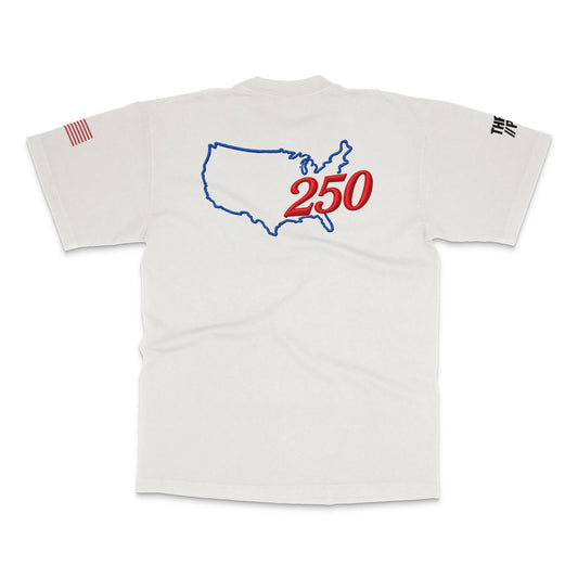 250 Years Tribute Tee One Nation-Under God | Legacy Collection | 30 PCS. Of Silver | Premium Heavyweight Tee - 30 Pcs of Silver 
