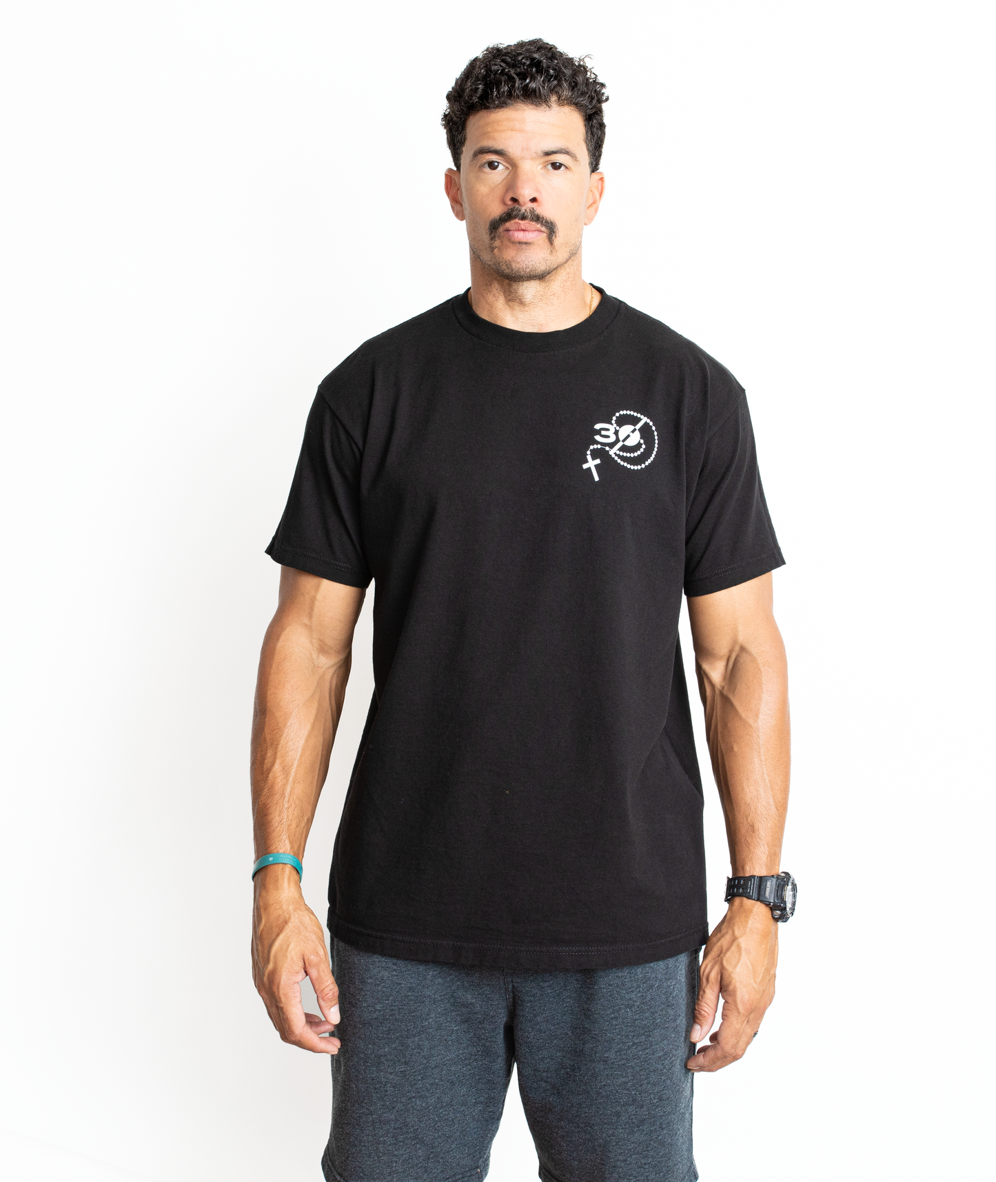 Hail Mary, Full of Grace black unisex heavyweight t-shirt - 30 Pcs of Silver 