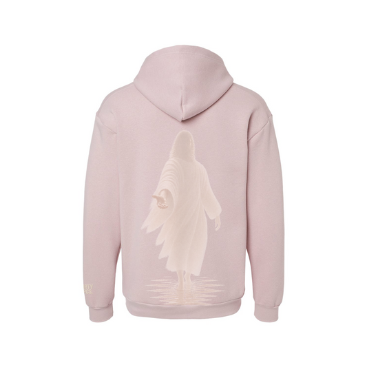 Jesus Walks | 30 PCS. | Total Heavyweight Blush Hoodie | - 30 Pcs of Silver 