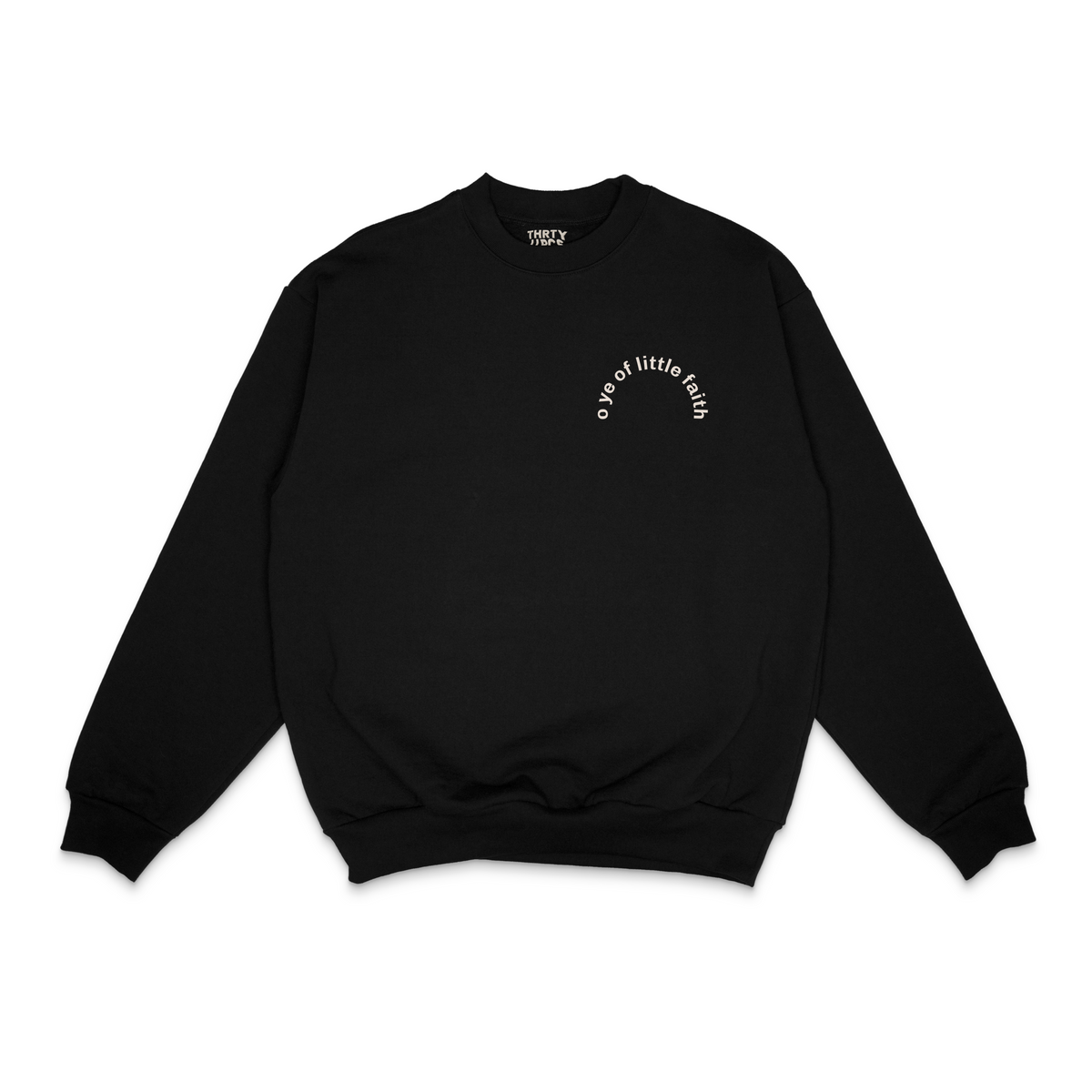 Jesus Walks | THRTY PCS. | Total Heavyweight Black Crewneck | - 30 Pcs of Silver 