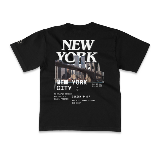 NewYork 9-11 tribute black tshirt