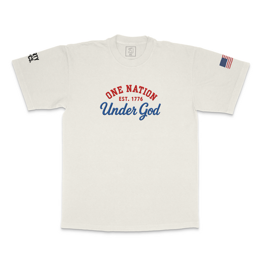 One Nation-Under God | Legacy Collection | 30 PCS. Of Silver | Premium Heavyweight Tee