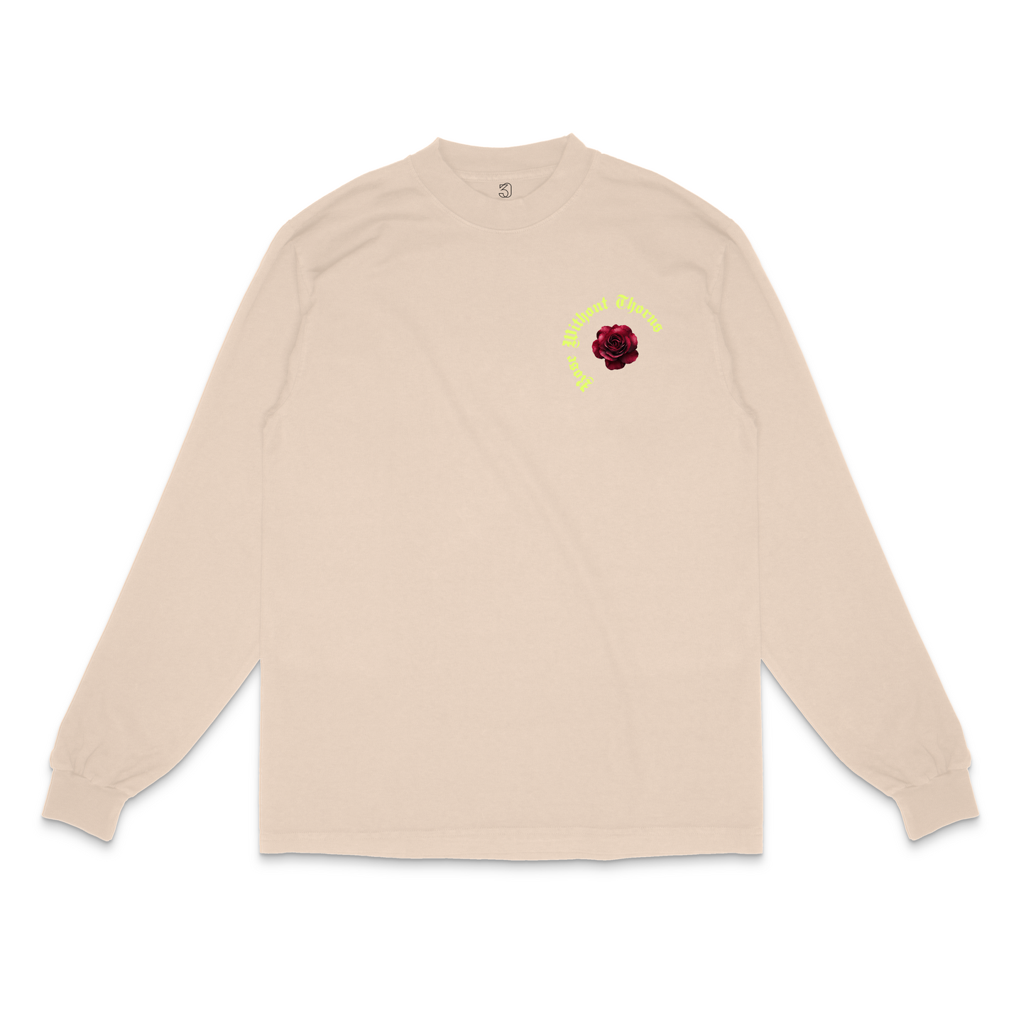 Rose Without Thorns Long-Sleeved Butter Beige - 30 Pcs of Silver 