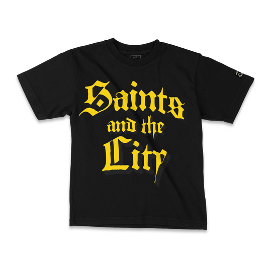 Saints And The City Signature Tee Black | 30PCS. Of Silver |