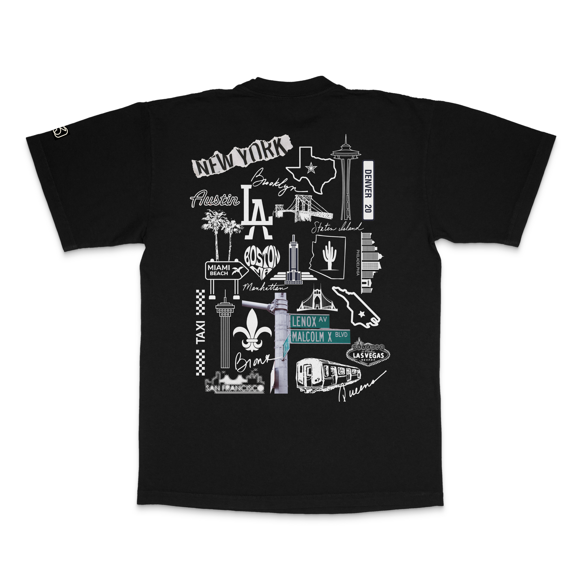 Saints And The City Signature Tee Black | 30PCS. Of Silver | - 30 Pcs of Silver 