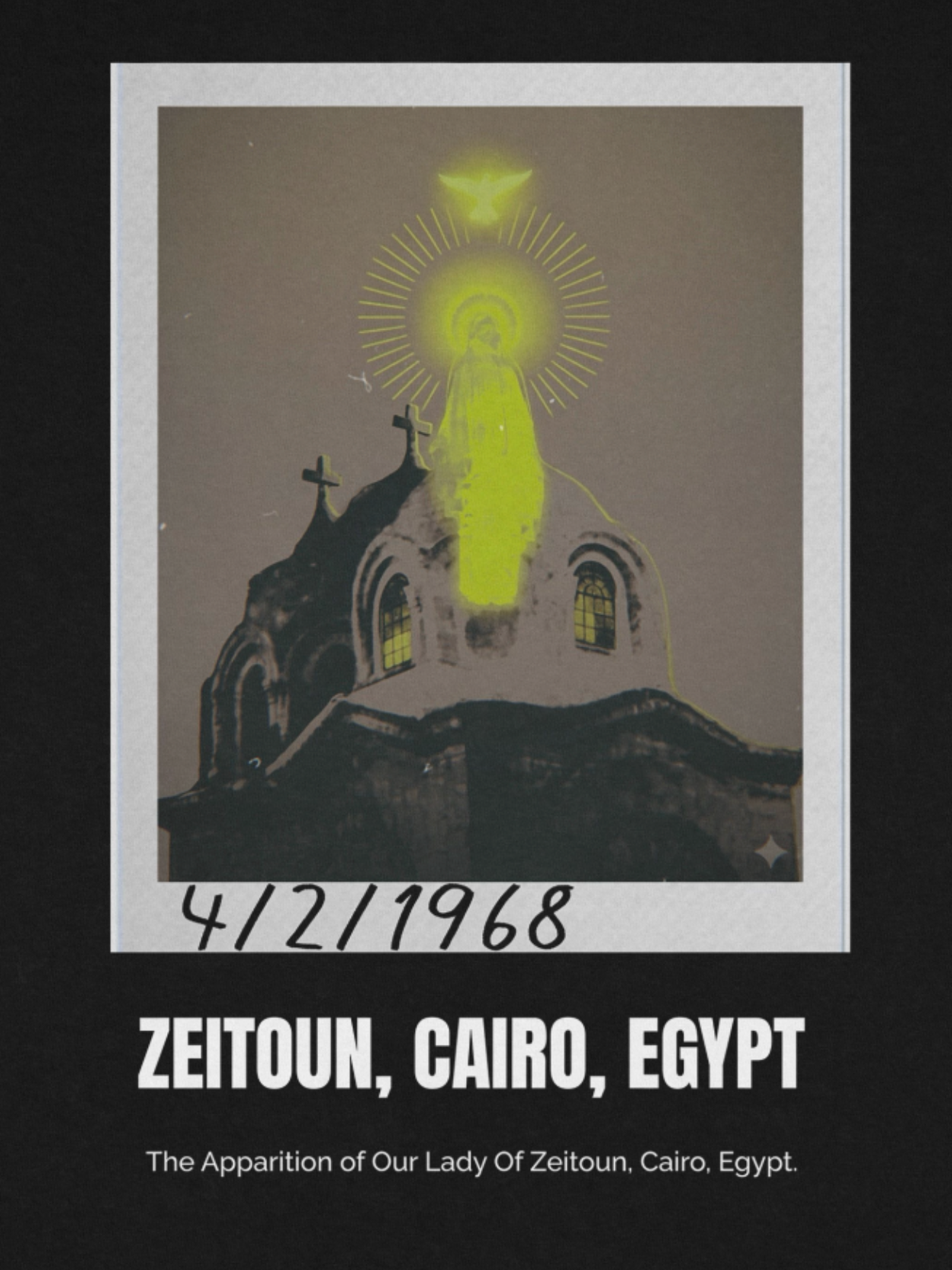 Zeitoun, Egypt 1968 Tee | Heavyweight Tee | 30 PCS. Of Silver | - 30 Pcs of Silver 