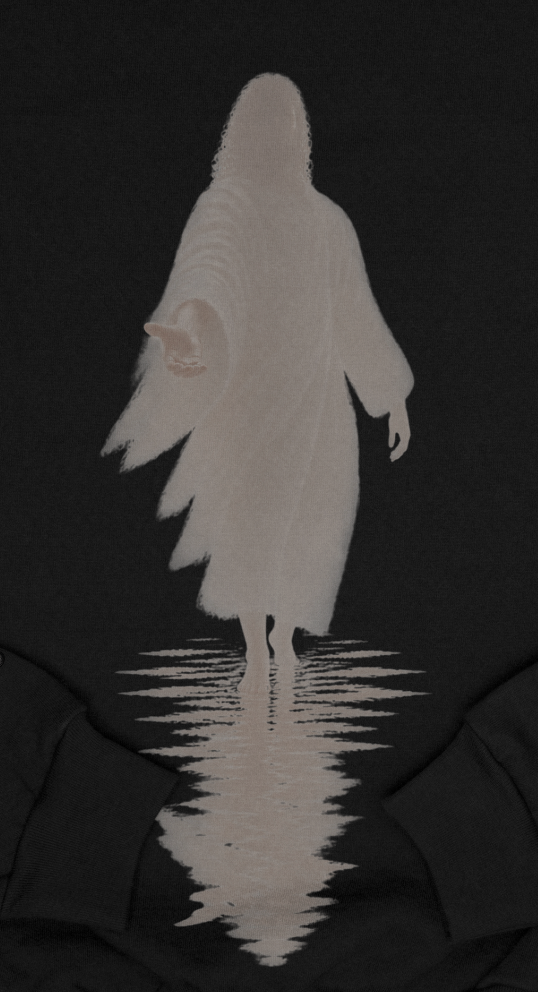 Jesus Walks | THRTY PCS. | Total Heavyweight Black Crewneck | - 30 Pcs of Silver 
