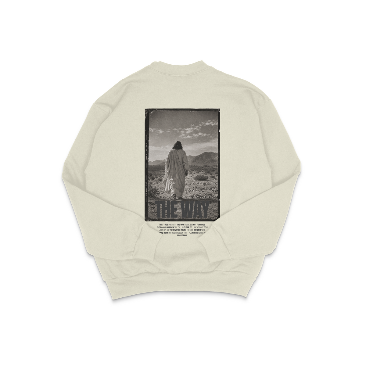 FALL/WINTER THE WAY | THRTY PCS. | HEAVYWEIGHT CREWNECK ECRU