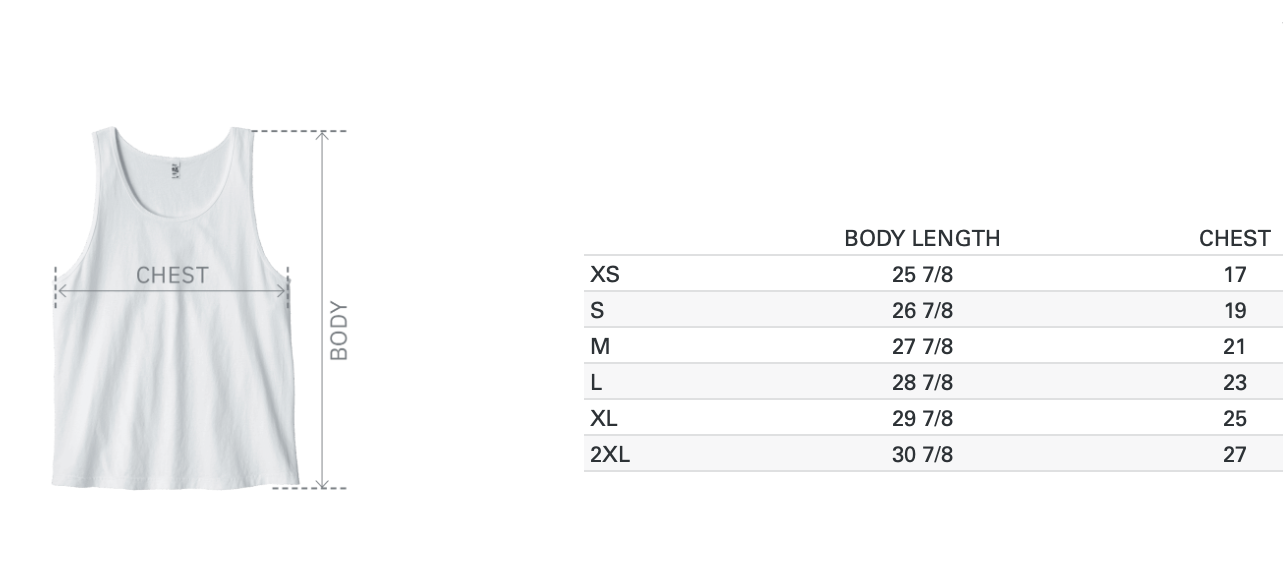Tank for 30 pcs of silver size chart
