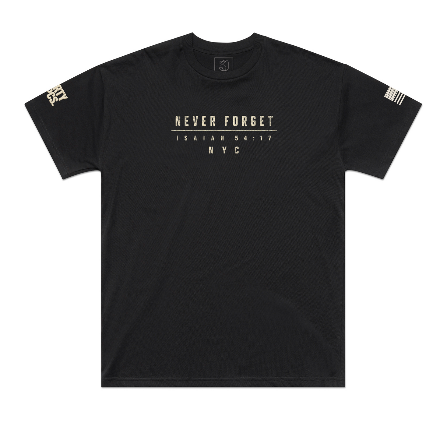 August 28 Delivery: The Unforgotten NYC Tee | Tunnel To Towers Foundation | 30 PCS. | Premium Drop Shoulder Heavyweight Black |