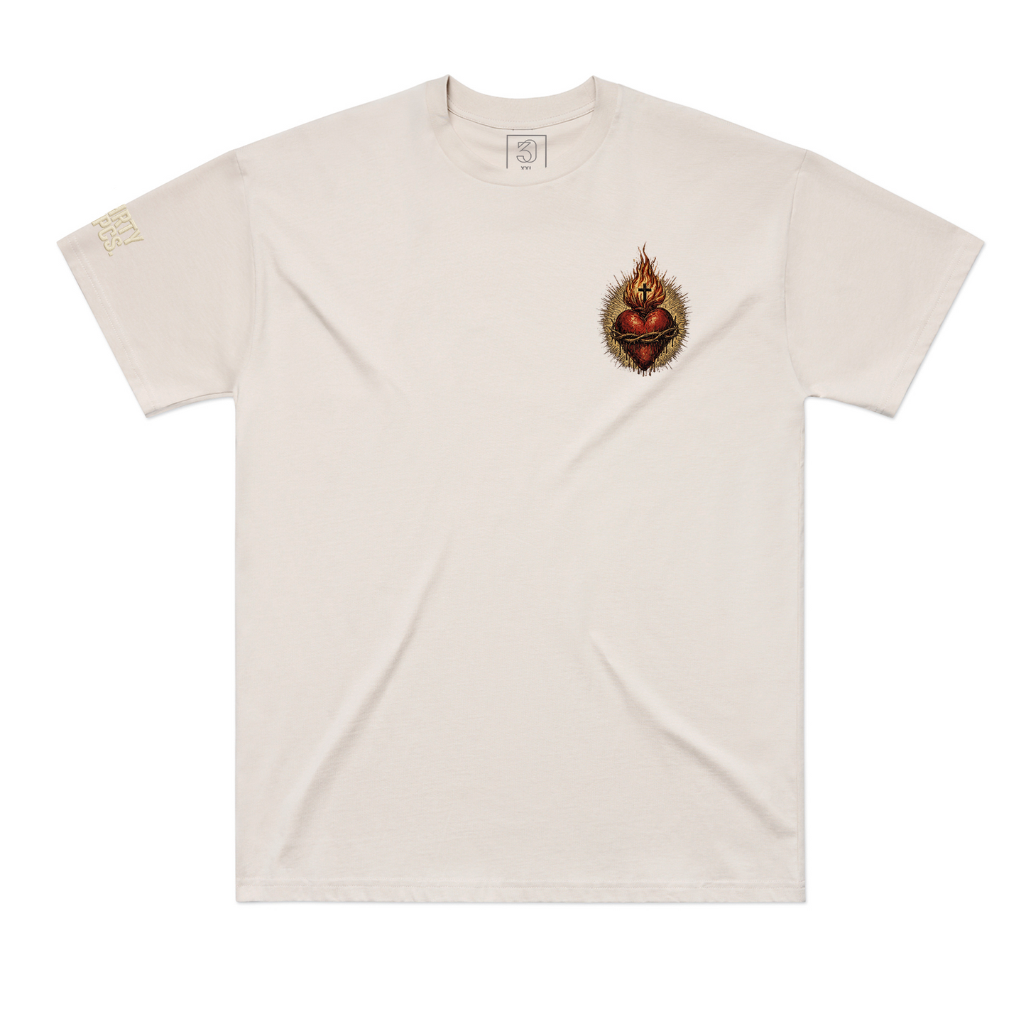 September 1st Delivery | Sacred | 30 PCS. Of Silver | The Vintage Archive Collection | Bone Premium Heavyweight 7.1 oz Urban Tee
