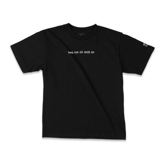 You Can Sit With Us-The Last Supper Tee | 30 PCS. Of Silver | Black Heavyweight Tee - 30 Pcs of Silver 