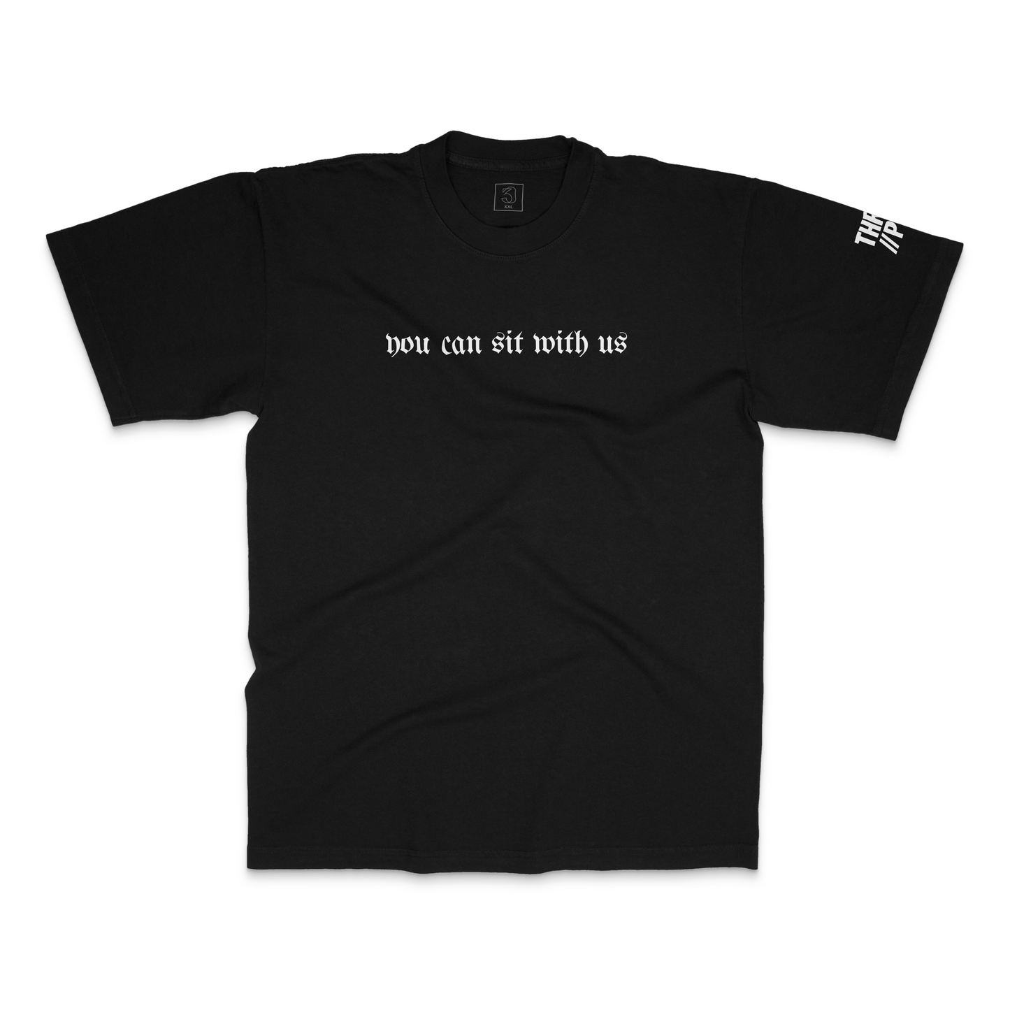 You Can Sit With Us-The Last Supper Tee | 30 PCS. Of Silver | Black Heavyweight Tee - 30 Pcs of Silver 